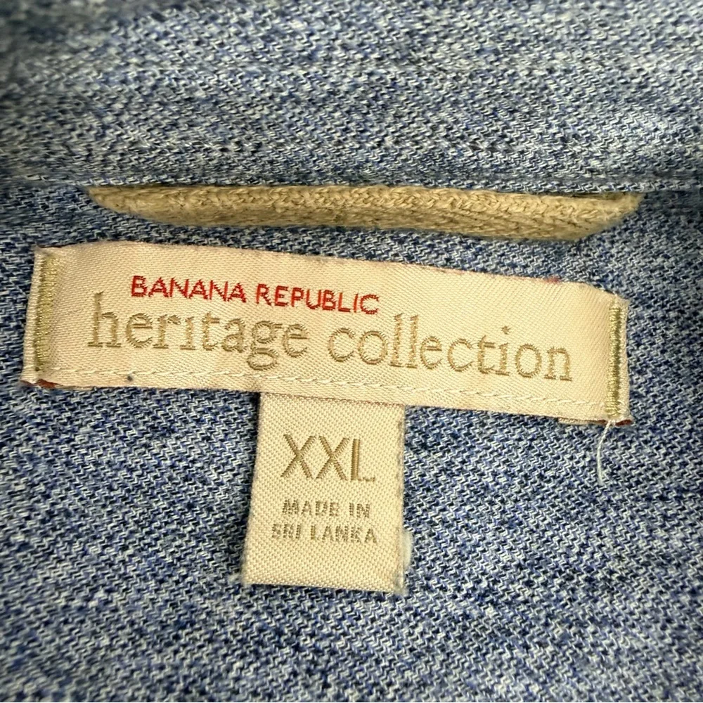 Banana Republic Heritage Collection Men’s XXL Blue Long Sleeve Button Down Shirt